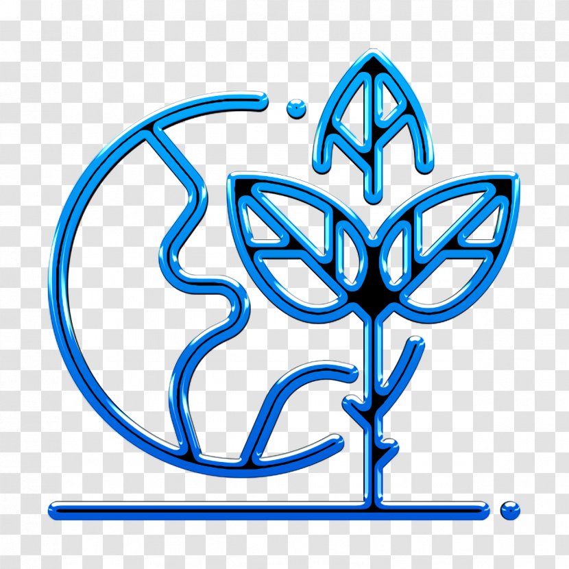 Green Icon Ecology Earth - Symbol Electric Blue Transparent PNG