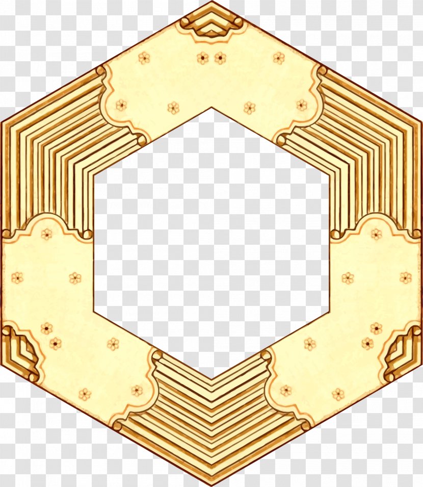 Picture Frames Borders And Clip Art Image Ornament - Decorative Arts - Hexagons Frame Transparent PNG