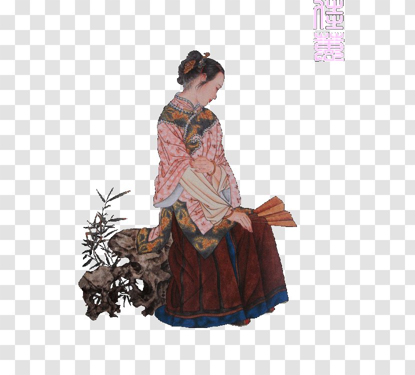 Dream Of The Red Chamber Jia Qiaojie Wang Xifeng Ping'er Qing Dynasty - Costume Design - Chinese Style Transparent PNG