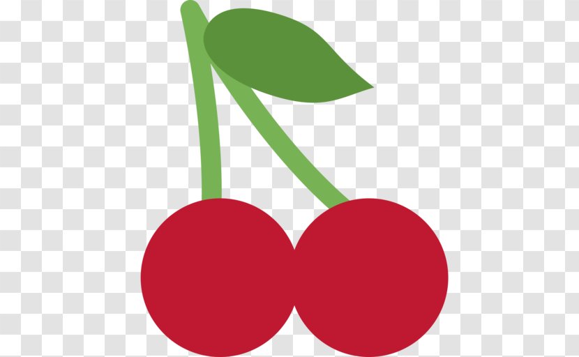 Cherry Pie Emoji Cobbler Fruit - Leaf Transparent PNG