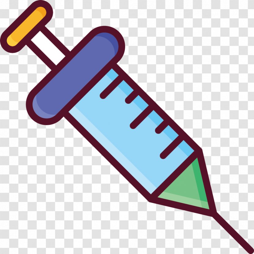 Syringe Injection Sewing Needle Clip Art - Area - Equipment Transparent PNG