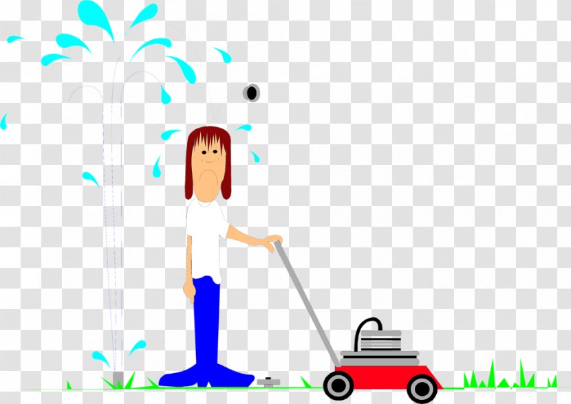 Irrigation Sprinkler Lawn Mowers Clip Art - Public Domain Transparent PNG