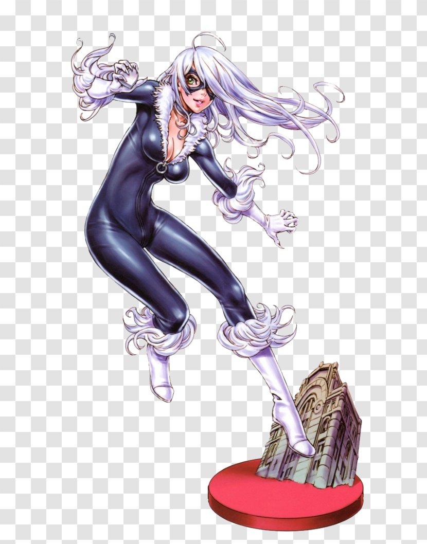 Felicia Hardy Black Widow Spider-Woman Bishōjo Statue - Female Transparent PNG