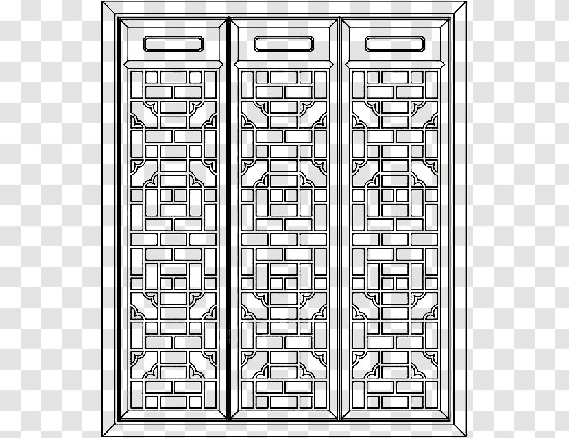 Window Furniture Wood - Rectangle - Ancient Carved Windows Transparent PNG