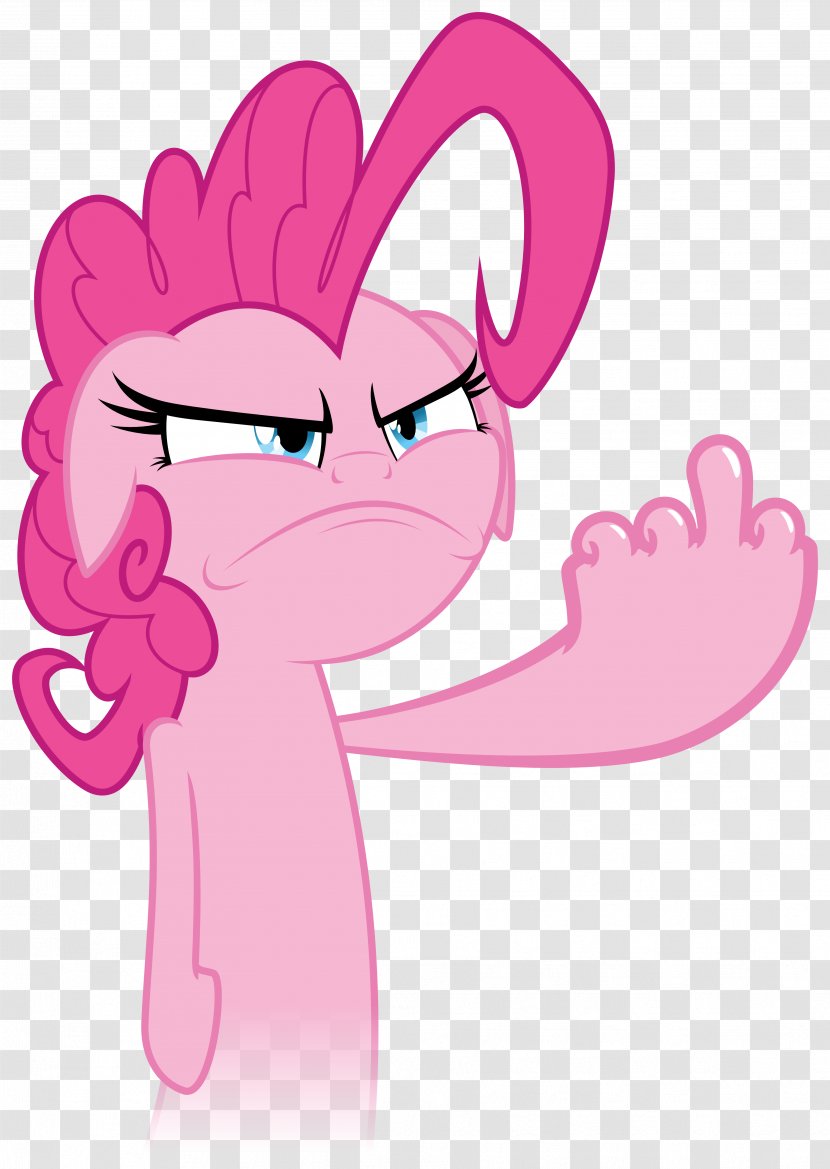 Pony YouTube Middle Finger Pinkie Pie - Flower Transparent PNG