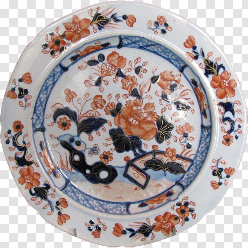 Plate Ironstone China Ceramic Willow Pattern Porcelain - Blue And White - Letinous Edodes Transparent PNG