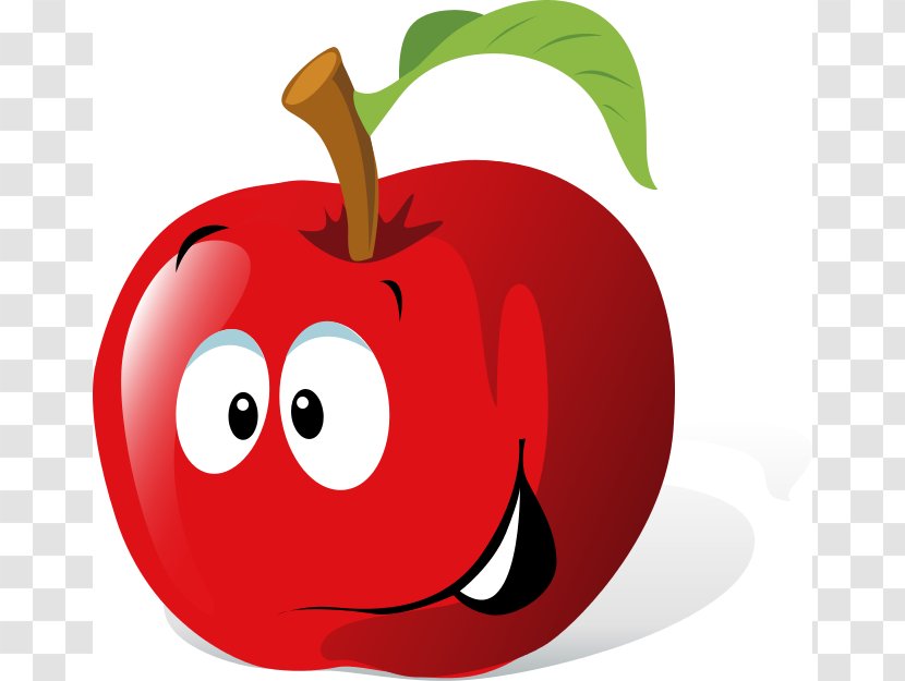 Cartoon Apple Clip Art - Fruit Pictures Transparent PNG