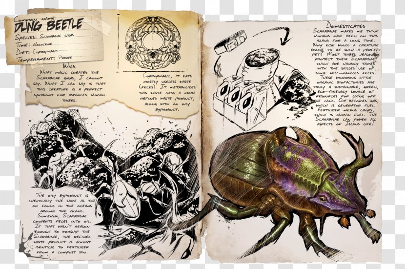 ARK: Survival Evolved Dung Beetle Dinosaur Feces - Comics Transparent PNG