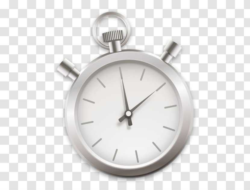 Silver Clock Watch - Activity Time Transparent PNG