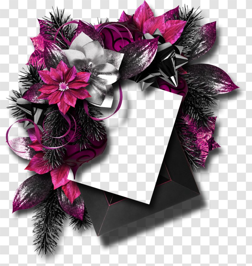 Purple Flower Wreath - Floral Design - Bouquet Magenta Transparent PNG