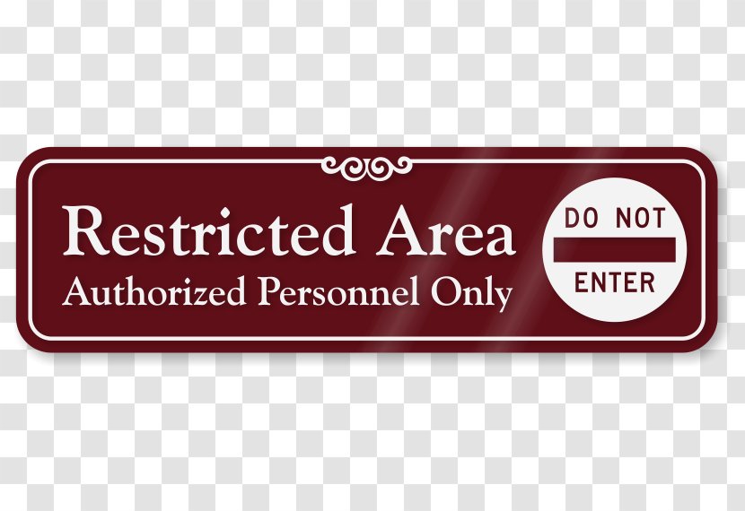 Signage Traffic Sign Room Kitchen - Restricted Transparent PNG