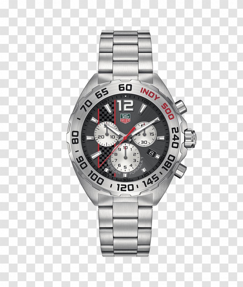 Formula 1 Indianapolis 500 TAG Heuer Chronograph Watch - Strap Transparent PNG