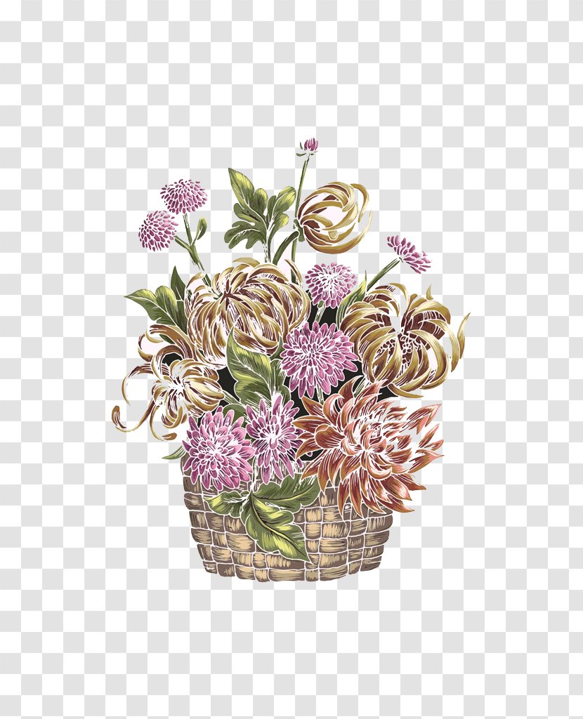 Floral Design Download Chrysanthemum Computer File - Flowering Plant - Color Transparent PNG