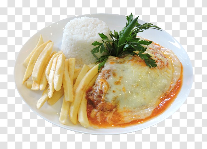 Full Breakfast Bistro Veal Milanese Dish Food - American Transparent PNG