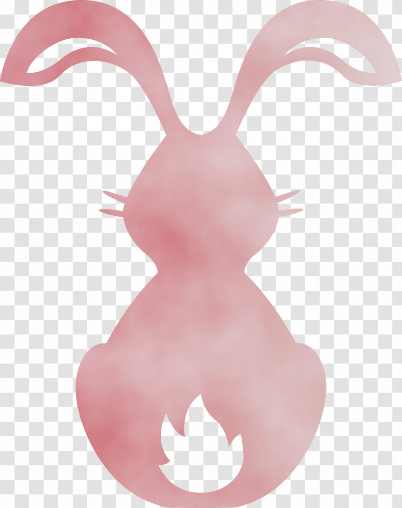 Pink Nose Rabbits And Hares Transparent PNG