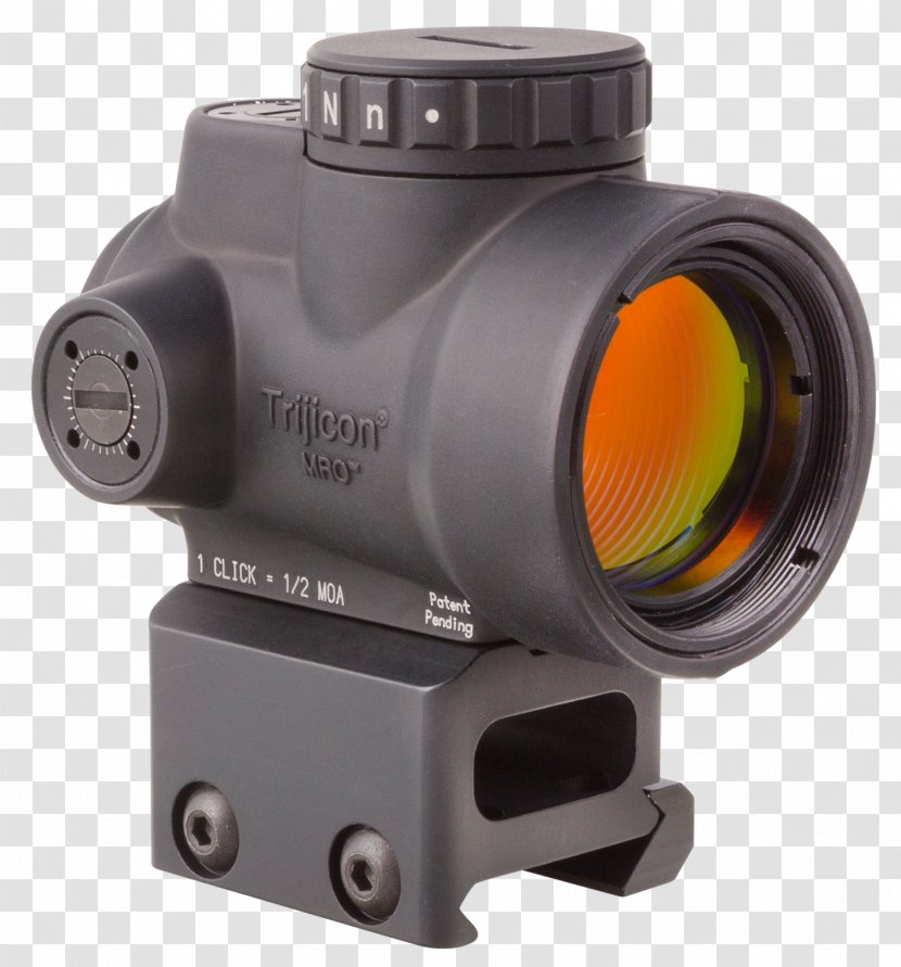 Trijicon Reflector Sight Firearm Red Dot Aimpoint AB - Frame - Sights Transparent PNG