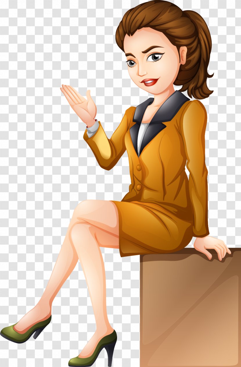 Royalty-free Woman Illustration - Silhouette - Professional Women Business Elite Picture Transparent PNG
