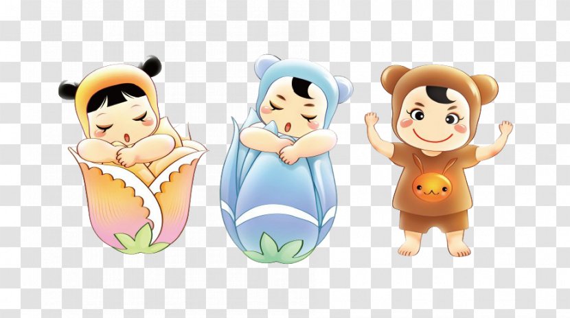 Child Poster Cartoon Illustration - Flowers Baby Transparent PNG