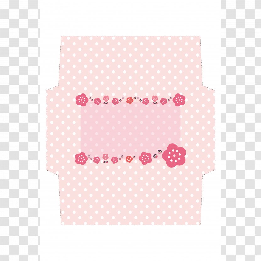 Paper Polka Dot Place Mats Pink M - A4 Template Transparent PNG