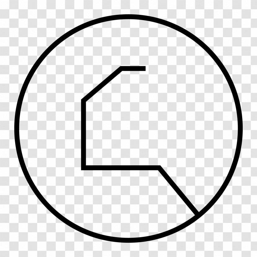 Circle White Line Art Angle Font - 40 Transparent PNG