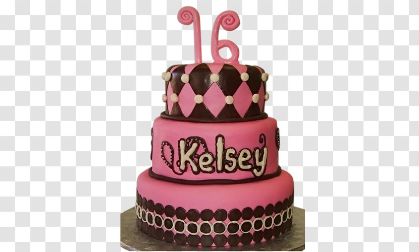 Birthday Cake Sweet Sixteen Princess Torte - Icing Transparent PNG