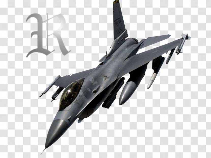 General Dynamics F-16 Fighting Falcon Fighter Aircraft Airplane - United States Air Force Transparent PNG
