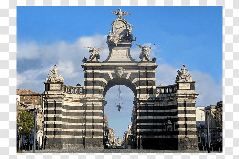 Porta Garibaldi Catania In Camera Piazza Palestro Via Giuseppe Fortino - Monument - Historic Site Transparent PNG