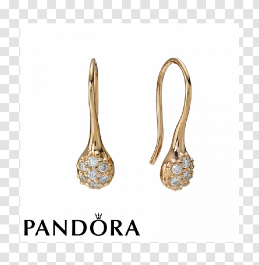 Earring Pandora Charm Bracelet Jewellery Cubic Zirconia - Bead - Poetic Transparent PNG