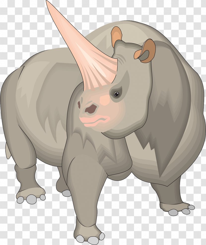 Elasmotherium Cattle Horn Horse - Rhinoceros - Huge Rhino Transparent PNG