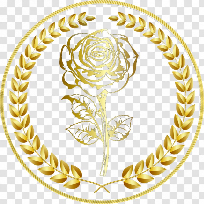 Gold Rose Euclidean Vector - Oval - Golden Wheat Logo Transparent PNG