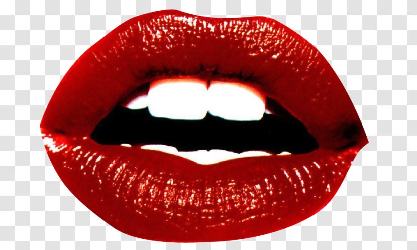 Lip Desktop Wallpaper Mouth Tongue - Lipstick - Biting Lips Transparent PNG