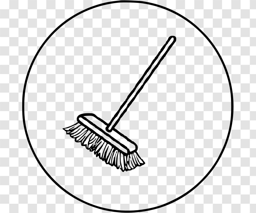 Drawing Broom - Household Cleaning Supply Line Art Transparent PNG