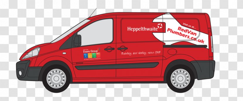 Heppelthwaite The Red Van Plumbers Car Compact - Family - Modern Booklet Transparent PNG