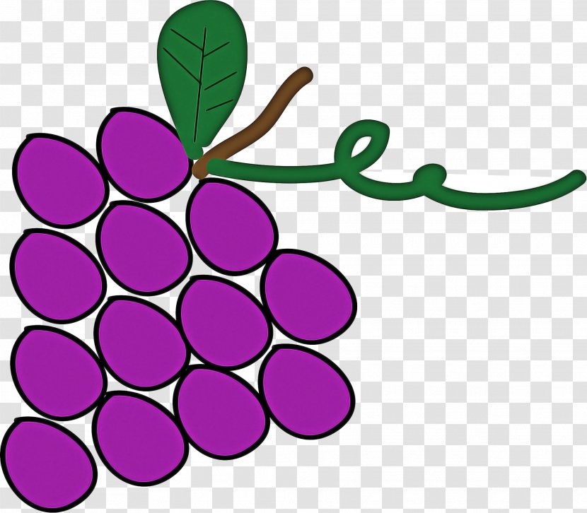 Grape Leaf - Magenta Seedless Fruit Transparent PNG