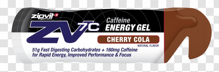 Energy Gel Caffeine Espresso Cola ZipVit Sport - Brand - Cherry Transparent PNG