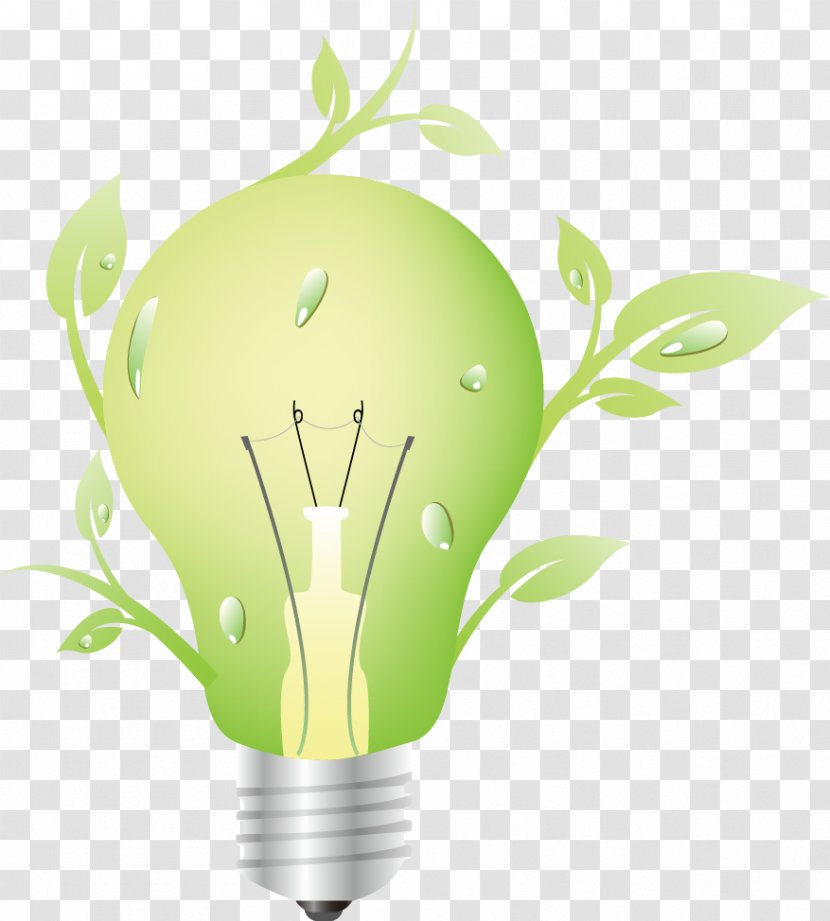 Environmentally Friendly Ecology Icon - Green - Energy-saving Bulbs Transparent PNG