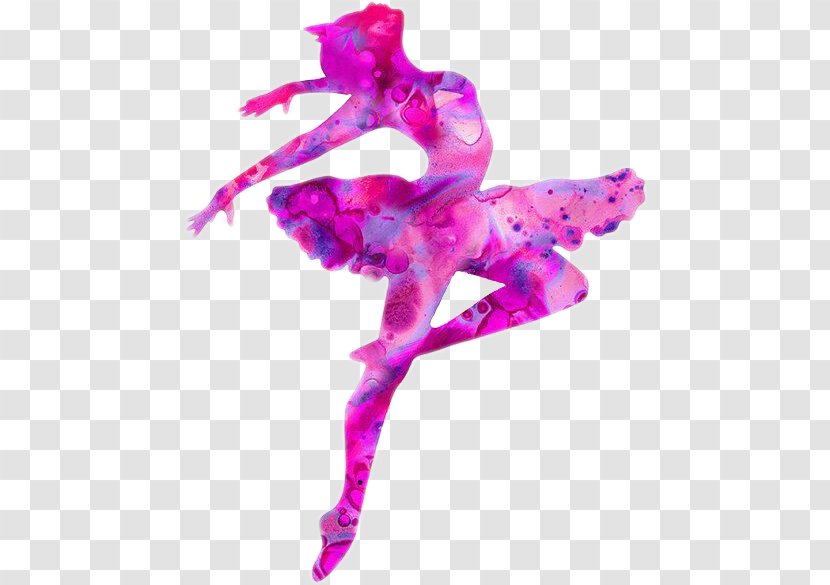 Ballet Dancer Silhouette Art - Purple - Underwater World Transparent PNG