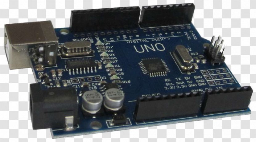 Microcontroller Arduino Uno Printed Circuit Board Electronics - Computer Transparent PNG