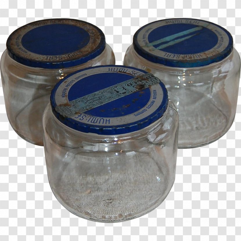 Mason Jar Lid Food Storage Containers Glass Plastic - Cobalt Blue Transparent PNG