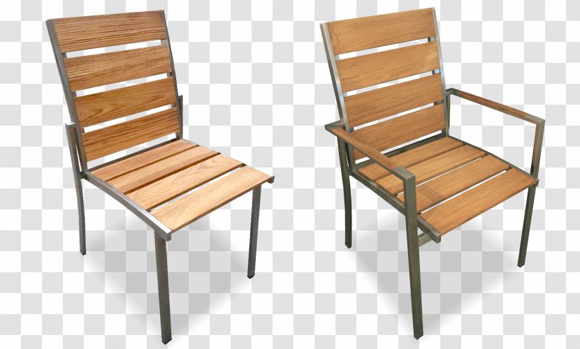 Wing Chair Armrest Garden Furniture Teak - Plywood - Old Look Transparent PNG