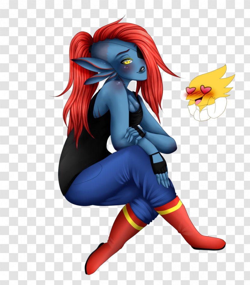 Illustration Undertale Cartoon Legendary Creature Superhero - Flower - Undyne Transparent PNG