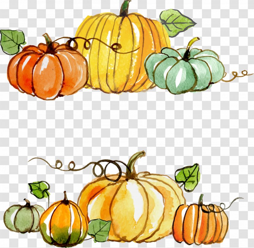 Thanksgiving Gratitude Gift Clip Art - Pumpkin - Painted Material Transparent PNG