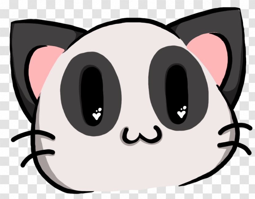 Whiskers Emoji Discord Cat Pig - Heart Transparent PNG