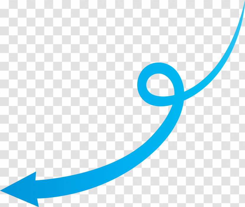 Curved Arrow Transparent PNG