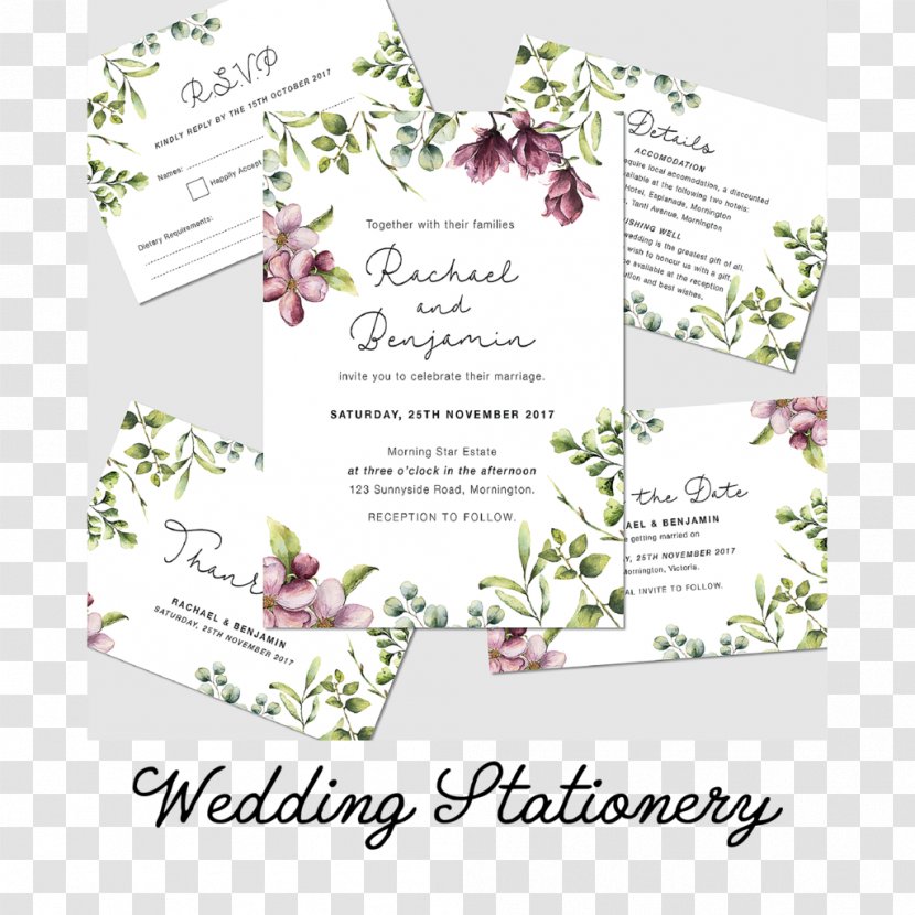 Floral Design Font - Flower - Wedding Invitation Poster Transparent PNG