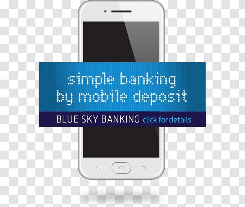 Feature Phone Blue Sky Bank Financial Group Smartphone - Text Transparent PNG