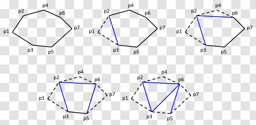 Polygon Triangulation Triangle Vertex - Symmetry Transparent PNG