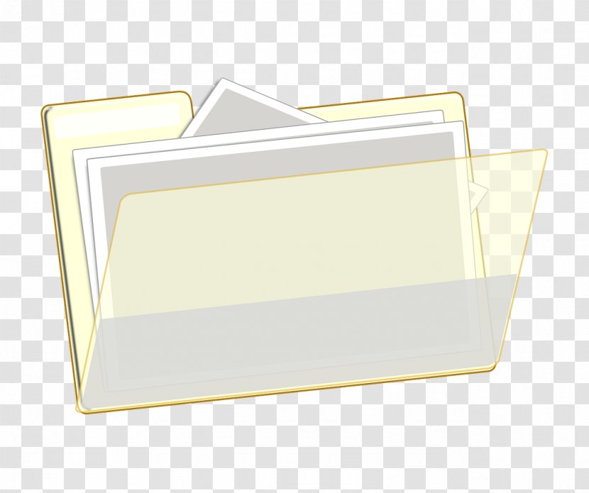 Paper Rectangle - Yellow - Angle Transparent PNG