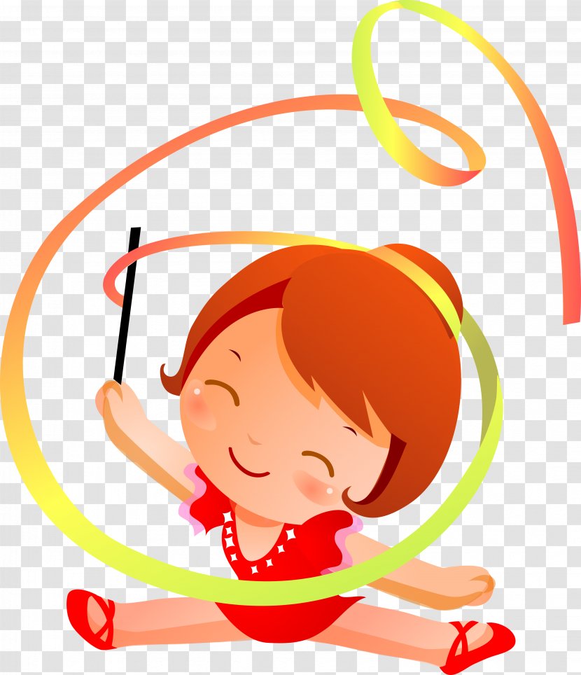 Rhythmic Gymnastics Ribbon Sport - Silhouette Transparent PNG