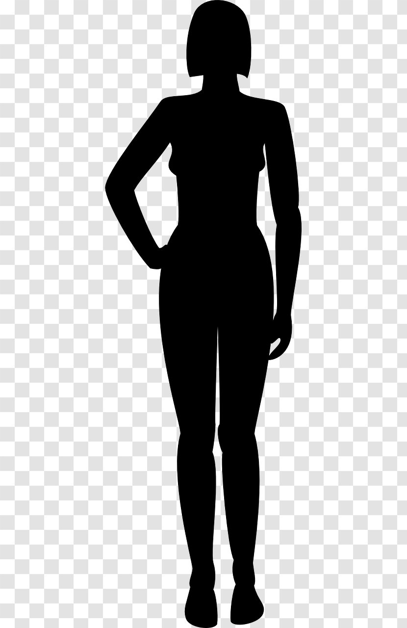 Woman Cartoon - Shoulder - Blackandwhite Wetsuit Transparent PNG